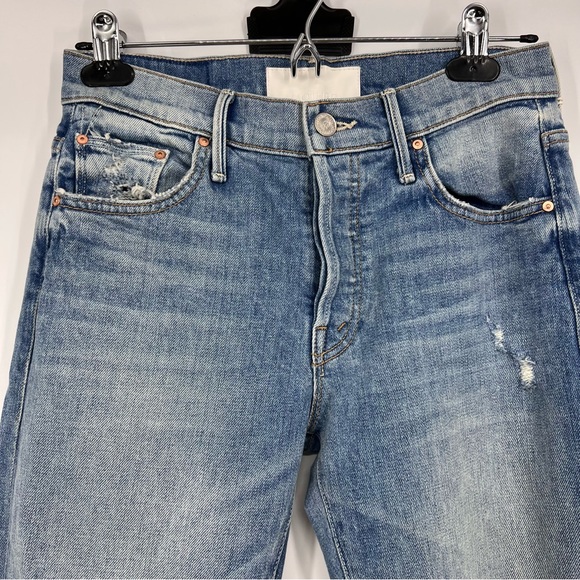 NWT MOTHER jean size 25 the stinger flood ankle light wash - Picture 4 of 11